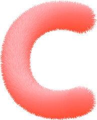 Realistic 3D Effect Letter C
