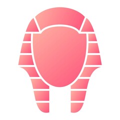 Vector Pharaoh Glyph Gradient Icon Design