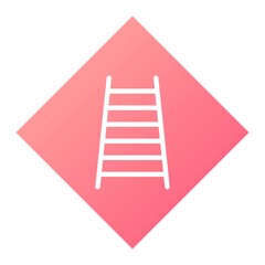 Vector Railroad Sign Glyph Gradient Icon Design