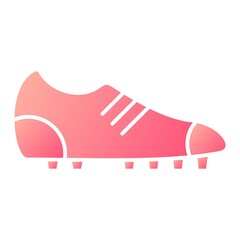 Vector Football Boots Glyph Gradient Icon Design