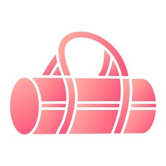 Vector Sports Bag Glyph Gradient Icon Design
