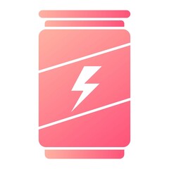 Obraz premium Vector Energy Drink Glyph Gradient Icon Design