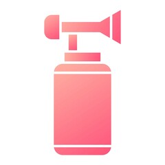 Vector Air Horn Glyph Gradient Icon Design