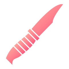 Vector Knife Glyph Gradient Icon Design