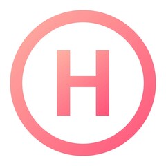 Fototapeta premium Vector Hospital Way Glyph Gradient Icon Design