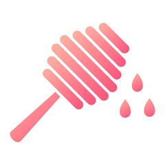 Vector Honey Comb Glyph Gradient Icon Design