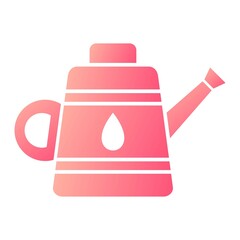 Vector Watering Can Glyph Gradient Icon Design