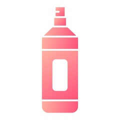 Vector Spray Glyph Gradient Icon Design
