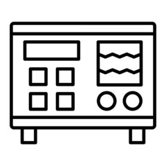 Spectrometer Vector Outline Icon Isolated On White Background