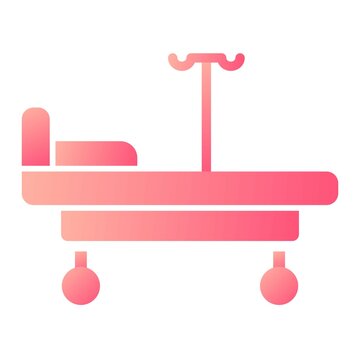 recommend clip art: Vector Bed Glyph Gradient Icon Design