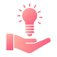  Vector Solution Glyph Gradient Icon Design