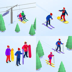 Winter Sports 2x2 Set