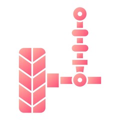 Vector Suspension Glyph Gradient Icon Design
