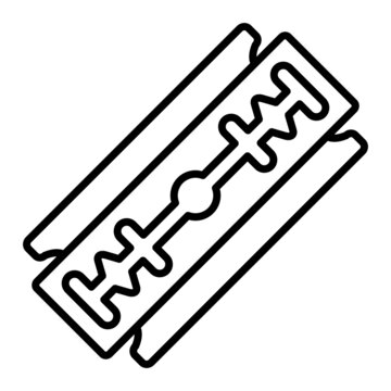 recommend clip art: Blade Vector Outline Icon Isolated On White Background