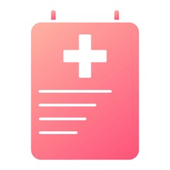 Obraz premium Vector Report Glyph Gradient Icon Design