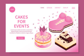 Cakes Events Landing Page