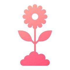 Vector Spring Glyph Gradient Icon Design