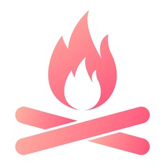  Vector Fire Glyph Gradient Icon Design