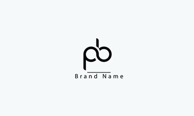 pb bp p b abstract vector logo monogram template © Creative_ab9