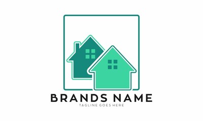 Fototapeta premium Real estate construction vector logo