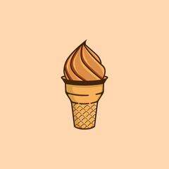 ice cream logo vector ilustration 