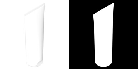 3D rendering illustration of a cosmetics bottle