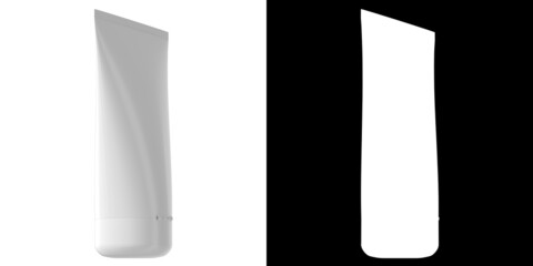 3D rendering illustration of a cosmetics bottle