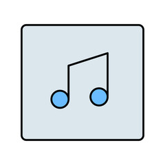 Mp3 Vector icon which is suitable for commercial work and easily modify or edit it


