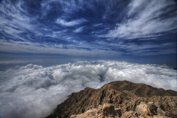 storm clouds over the sea