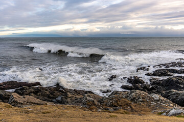 waves on the beach