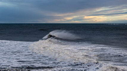 waves on the beach