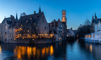 Obraz premium Medieval city center of Bruges.