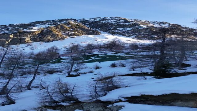 Snow covered mountains