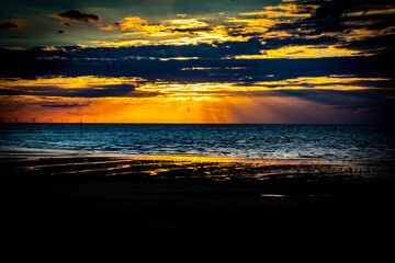 sunset on the beach