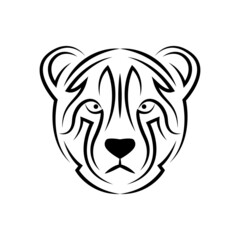 Tribal cheetah. Tattoo designs. can be used to design t-shirts, bags, postcards, posters and so on.