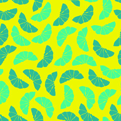 Colorful citrus fruit repeating pattern 