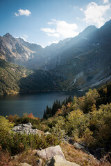 Morskie Oko lake (Eye of the Sea) at Tatra mountains in Poland.