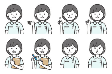 女性 医療 エステ 整体 人物 イラスト ベクター AI 素材