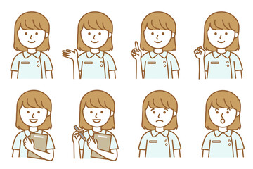 女性 医療 エステ 整体 人物 イラスト ベクター AI 素材