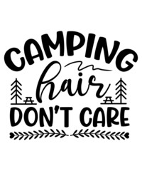 Obraz premium Camping SVG Bundle, Camping Hoodie SVG, Camping Life svg, Happy Camper svg, Camping Shirt svg, Hiking svg, Cut Files for Cricut, Silhouette