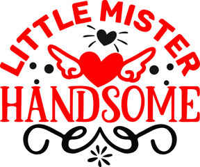 LITTLE MISTER HANDSOME SVG DESIGN VECTOR FILE