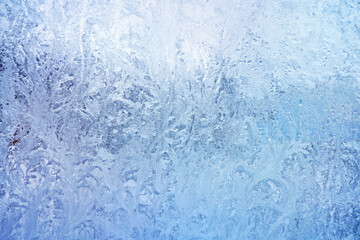 Blue frost ice texture