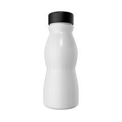 Black White Milk Bottle Mockup Blank