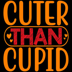 CUTER THAN CUPID SVG DESIGN VECTOR FILE 