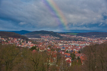Blick auf Eisenach in thuerigen