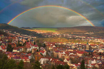 Blick auf Eisenach in thuerigen