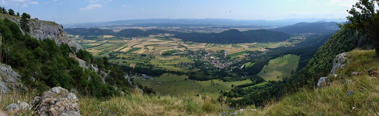 Fototapeta na wymiar View from Hohe Wand, Lower Austria, Austria, Europe 