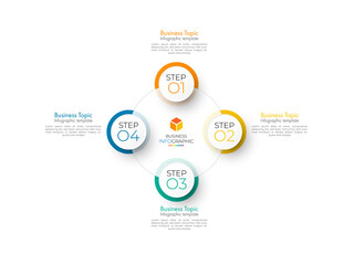 Minimal step infographics design vector and icons can be used for workflow layout, diagram, annual report. Vector infographics timeline design template with 4 options, parts, steps or processes.