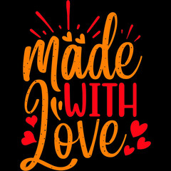 Made WITH LOVE SVG DESIGN VECTOR FILE