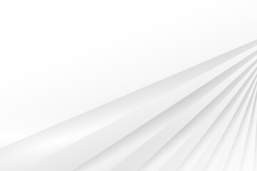 Obraz premium Abstract white and gray color, modern design background with geometric shape. Vector illustration.